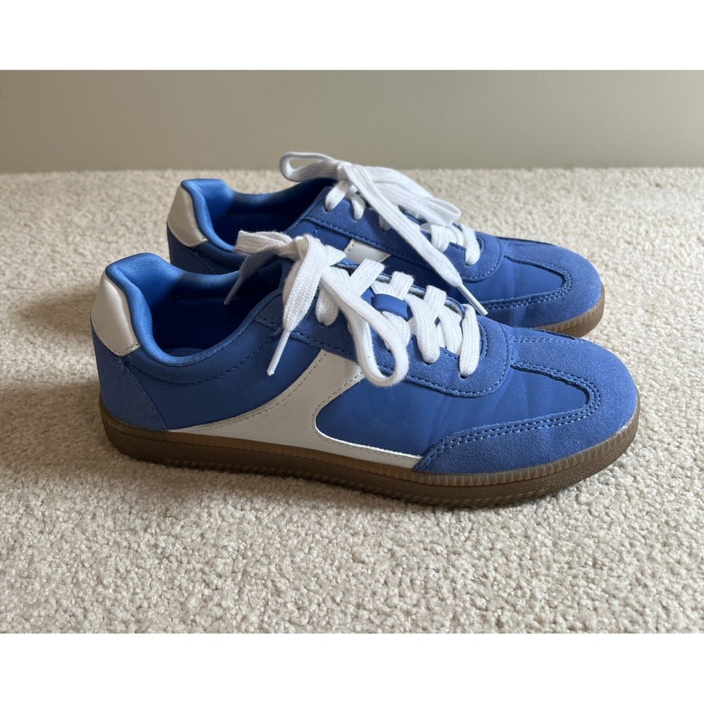 No Boundaries Sneakers Blue Gum Sole Casual Retro Trainer Blokecore Tennisprep